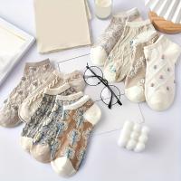 9 Pares De Calcetines De Verano Para Mujer Estilo Retro Impresión Bajo Tobillo Suaves Y Cómodos Calcetines De Barco - details 3
