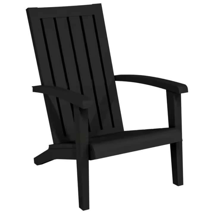 Silla de Jardín Adirondack polipropileno Negro - 1