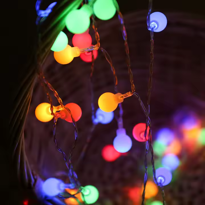 Luces De Hada LED Con Bolas 1.5M 3M Para Decoración De Hogar Y Habitaciones Operadas Por Pilas AA Ideal Para Bodas Fiestas Navidad Y Año Nuevo - 1