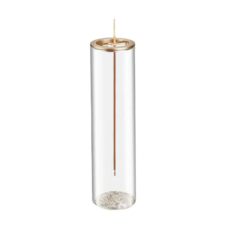 Encendedor De Incienso De Vidrio Moderno Con Portador De Incienso Anti-Ash Y Catcher De Cenizas Removible Para Decoración Del Hogar Yoga Meditación - 1