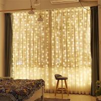 Luz De Encaje LED Para Cortina 6M 8 Modos Decoración De Año Nuevo Fiesta Navidad Boda Y Hogar Guirnalda De Farolillos Navideños - details 6
