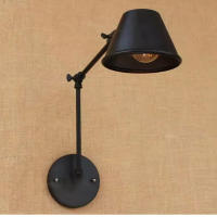 Lámpara De Pared Clásica Tradicional De Hierro Con Brazo Largo Para Iluminación Moderna Art Déco En Interiores Perfecta Para Lectura En Cocina Comedor Dormitorio Foyer Estudio - details 0