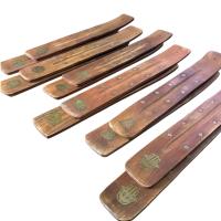 Vadeincienso lote de 12 tablillas quemador de incienso con 5 motivos diferentes  grabado metálicos de elefante, mano de Fátima, buda, flor de loto  para quemar varillas  fabricado en india  y distribuido en España por nosotros - details 1
