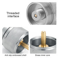 Adaptador De Estufa Para Camping Longitudinal Propano Válvula De Acero Aluminio Butano Adaptador De Tanque De Gas Para Actividades Al Aire Libre - details 6
