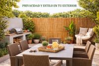Valla de Caña en Rollo, Cerramiento Decorativo para Jardín, Balcón, Terraza y Patio - details 3