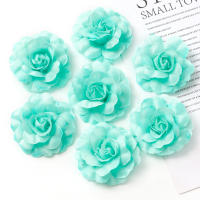 10Pcs Rosas Artificiales De 5cm Para Decoración De Navidad Y Bodas Accesorio De Regalo Para Artesanías Y Wreaths - details 3