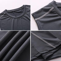 Camiseta De Entrenamiento Para Hombre Secado Rápido Con Manga Corta Compresión Camiseta Deporte Gimnasio Top Sin Mangas - details 16