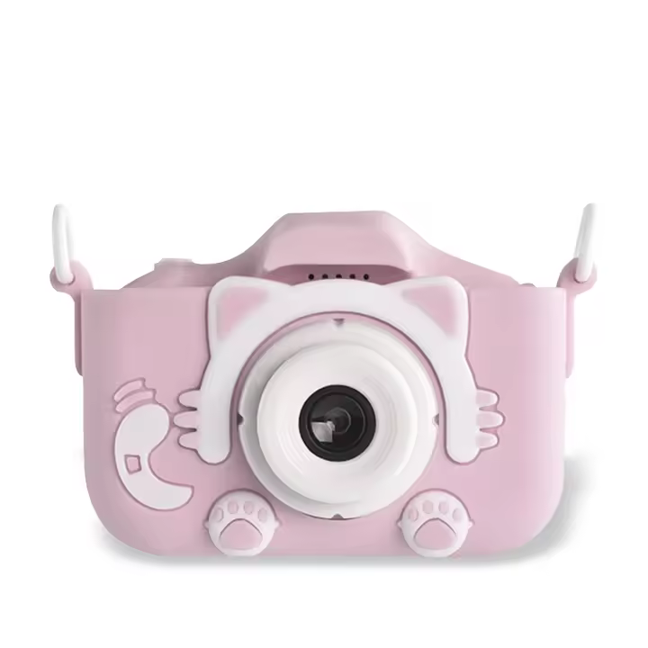 DAM. Cámara digital X2, diseño Gato, de fotos 20mpx y video, para niños. Zoom digital 8x, reproductor MP3, juegos. 9,5x5x6,5cm - 1