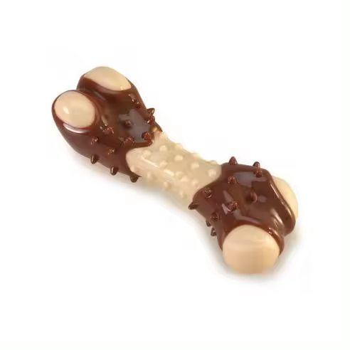Juguete para Perro - Hueso Aromatizado con Sabor a Jamón - Ideal para Socialización y Relajación Arquivet - 1