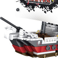 Kit De Construcción De Barco Pirata MOC Bloques De Construcción Creativos Regalos Para Adolescentes Y Adultos 578 Piezas - details 1