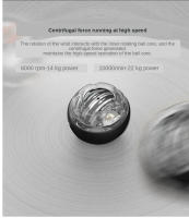 Bola De Fuerza LED Para Muñeca Entrenador De Brazo Autostart Gyro Bola De Resistencia Para Fortalecimiento Muscular ABS TPR Multi Size - details 9