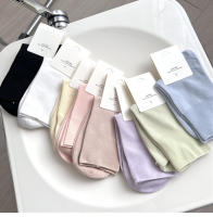Calcetines De Verano Para Mujer Delgados Y Transpirables De Color Sólido Tendencia Casual Antipelusa Calcetines Sueltos - details 6