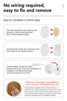 1pc Luz De Pared Inteligente LED Recargable Sin Cable Ni Perforación Ni Instalación Para Hogar Luz De Fondo Mural Para Murales Control Remoto Dimmable Para Cocina Comedor Dormitorio Estudio Baño - details 11