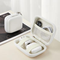 Estuche Portátil De Cuero Para Almacenamiento Mini Casco Rígido Para Gadgets Digitales Organizador De Cables Y USB Estuche Para Auriculares Y Cargadores - details 5