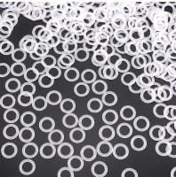 Anillos De Crochet Blancos De Plástico Para DIY 2cm O-Ring Para Accesorios De Bolsas De Punto Y Suministros De Artesanía 50/100/200/1000 Piezas - details 5