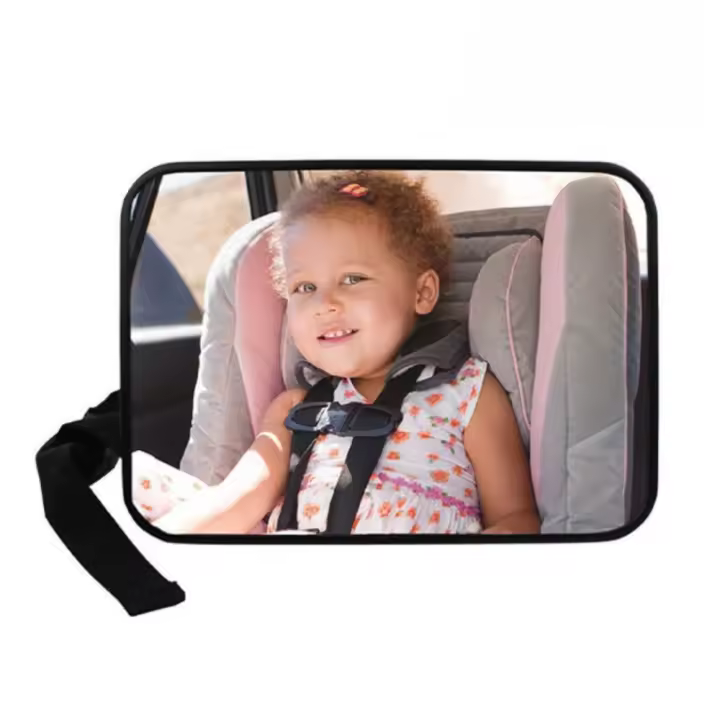 Espejo De Asiento De Coche Para Bebé Monitor De Niño En Silla Retrotraída Vistas Anchas Inalámbricas Ajustables Para Coche - 1