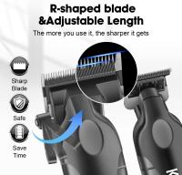 Kit De Peluquería Para Hombres Kemei KM-2290 KM-2293 KM-1102 Afeitadora Eléctrica Cortadora De Pelo Profesional Con Ajuste De Longitud Y Carga Rápida - details 2