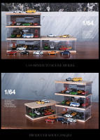 Caja De Exhibición De Coche a Escala 1/64 Con Estacionamiento Y Garage Multisorpresa Modelo De Juguete Para Adultos Sin Batería Hecho De Plástico - details 18