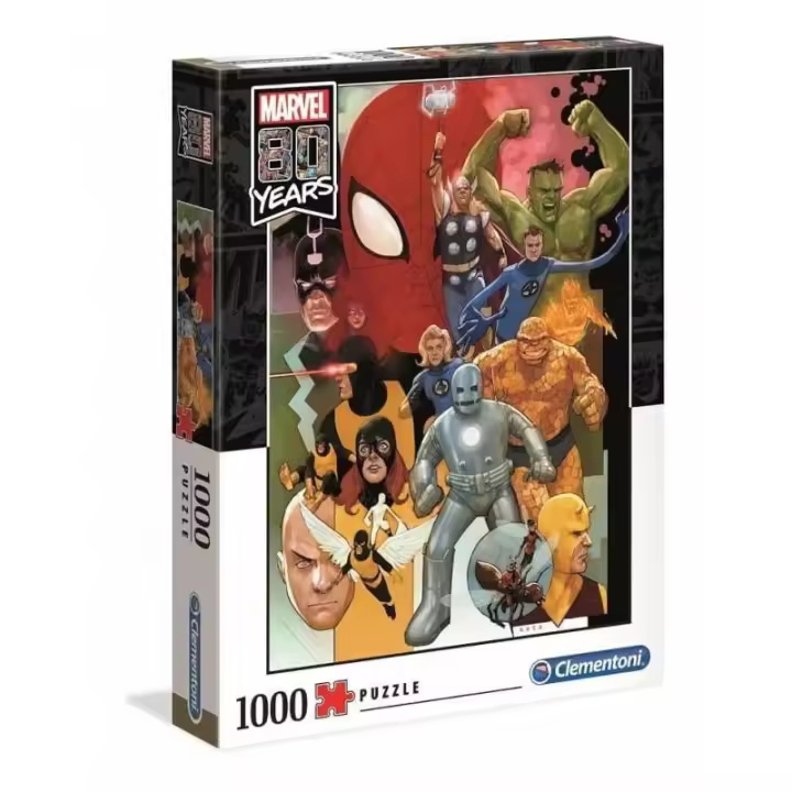 Puzle 1000 piezas Marvel 80 Years de Clementoni - 1