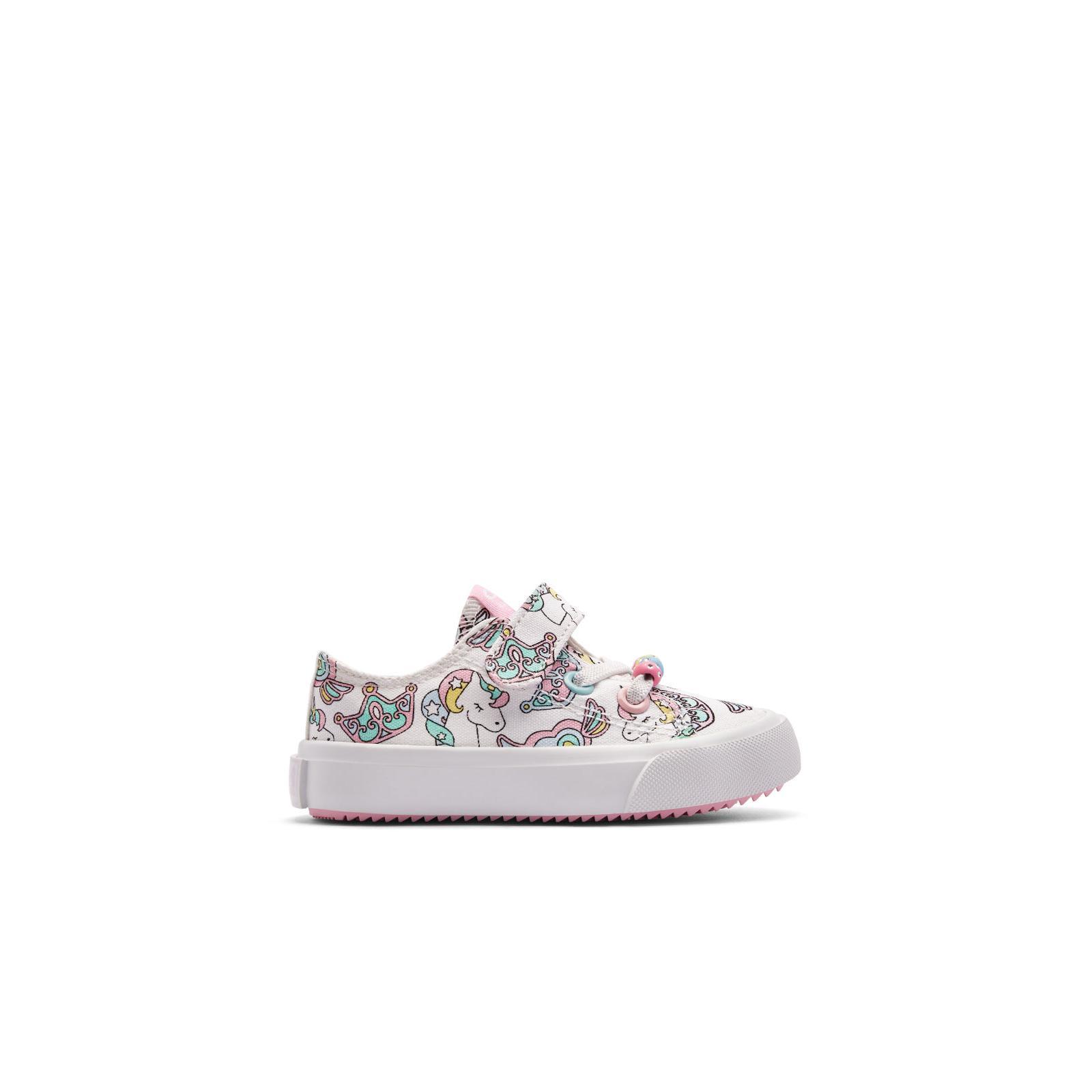 Conguitos - Zapatillas Lona Estampado Unicornio Multicolor para Niños y Niñas (Talla 25)