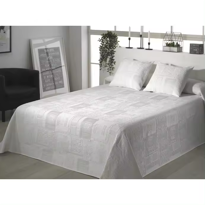 Colcha Piqué Blanca Cama Hotel Delta 22 Dhestia Home Comprar Colcha Piqué Blanca Cama Hotel Delta 22 TC01095_12 - 1