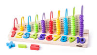 Abaco de Madera de Colores con Madera Sostenible - Juguete Educativo para Niños de 3+ Años - Marca Woody - details 1