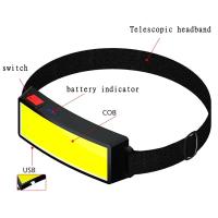 Lámpara Frontal LED COB Portátil Recargable Con Batería Integrada Para Exteriores Camping Pesca Escalada Luces De Mano - details 6