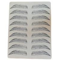 Hoja De Práctica Para Cejas Con Latex Uso Doble Para Diseño De Cejas Y Tatuaje De Cabello Permanente Accesorio De Tatuaje - details 1
