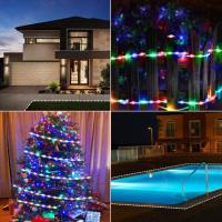 Luces LED Solares En Tira De 5M Y 10M Con Control Remoto 8 Modos De Iluminación Auto ON/Off IP67 Impermeable Para DIY En Valla Techo Escalera - details 1