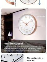8 Inch Mute Wall Clock Simple Digital Wall Clock Home Decorations Cubic Digital Clock Quartz Wall Clock - details 3