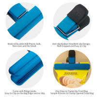 LMETJMA Grande Bolsa De Alimentos Con Clip Plástico Tamaños Variados Sello Tightly Grip Para Café Pan Bolsas KC0327 - details 3