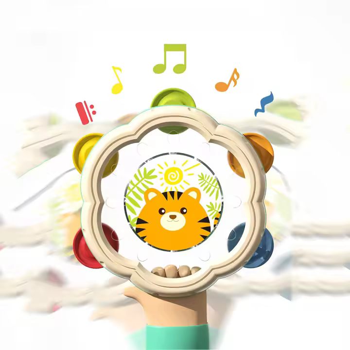 Juguete Educativo Musical Para Bebés Tamaños Diferentes Batería Montessori Juguetes Interactivos Para Niños De 6 a 12 Meses - 1