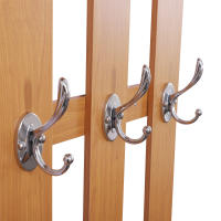 HOMCOM Conjunto de Muebles de Entrada Recibidor Pasillo Set de 3 Piezas Perchero Espejo Zapatero con Cajón 90x22x116cm Madera - details 3