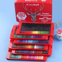 KALOUR Set De Lápices De Colores Profesionales 50/72/180/240/300 Pcs Lápices De Aceite Para Dibujos Y Pintura Artística Suministros Para Colorear - details 21