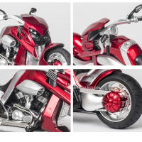 Modelo De Motocicleta V-REX a Escala 1/12 En Aleación De Metal Con Luz Y Sonido Para Coleccionistas Adultos Regalo Juguete De Vehículo De Metal Duradero Tamaño Aproximado 21.5*10.5cm - details 6