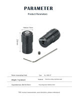 CAMPINGMOON Botón De Encendido De Estufa Compatible Con Xiaowujing Aleación De Aluminio Negra Para Uso Exterior Manual - details 1