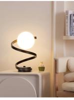Lámpara De Mesa LED Nórdica Para Iluminación Interior Botón De Encendido Para Dormitorio Sala De Estar Restaurante Decoración De Casa Vidrio Retro - details 14