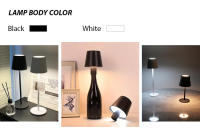 Lámpara De Mesa Inalámbrica LED Recargable Con Sensor De Toque Luz Nocturna Para Lectura Decoración De Hotel Bar Restaurante Dormitorio - details 1
