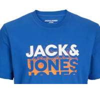 Jack & Jones Camiseta de Algodón Serie Core Mod JCOGRADIENT CNECK logo estampado Moda Casual Informal REF 269969 - details 2