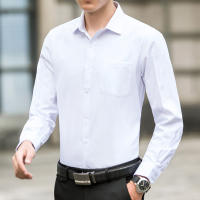 Camisa Clásica Para Hombre De Color Sólido Negra Blanca Azul Gris Roja Rosa Negra Azul Marinho Marrón Café Ochavo Tres Quarters - details 4