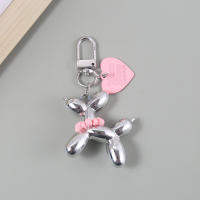 Llavero Doble De Dibujos Animados Kawaii Con Animales Brillantes Para Hombres Y Mujeres Soporte Para Bolso Coche Airpods Caja Joyería Colorido Y Bonito - details 0