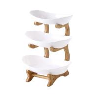 Plato De Madera Para Frutas Y Postres Con Particiones Y Pies Para Cocina Y Comedor Kemorela Originales En China - details 11