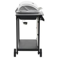 vidaXL Barbacoa portátil de gas con 6 zonas plateada acero inoxidable - details 3