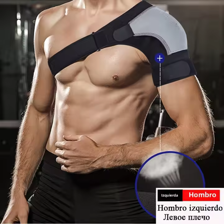 Mantillo De Hombro Ajustable De Neopreno Para Compresión Y Soporte Lumbar Correa De Almohadilla De Hombro Protección De Espalda Para Adultos Mayores De 13 Años - 1
