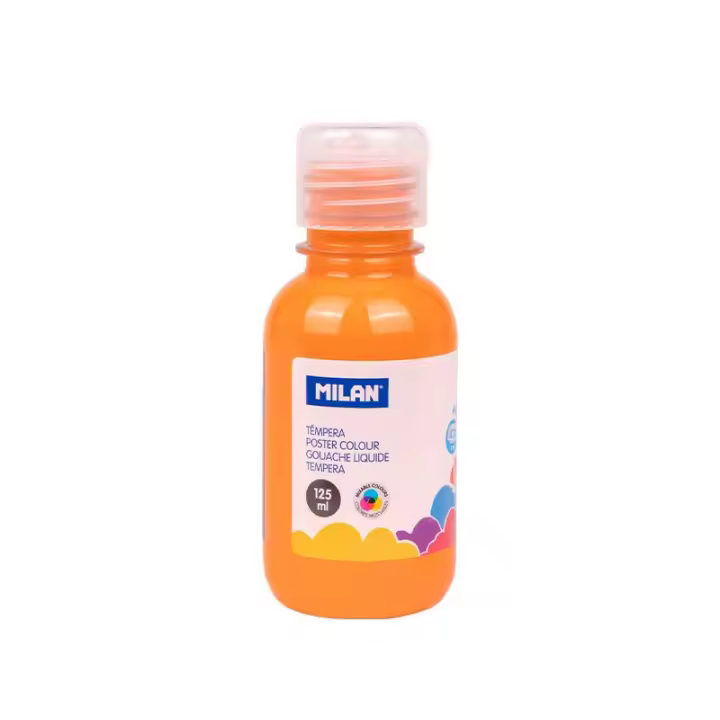 MILAN Botella Tempera Liquida 125ml - Naranja - 1
