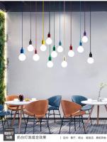 Iluminación Creativa De Cristal Para Sala De Estar Y Dormitorio Moderno Simple Chandelier Duplex Edificio Villa Luz Pendente Metálica AC 90-260V - details 11
