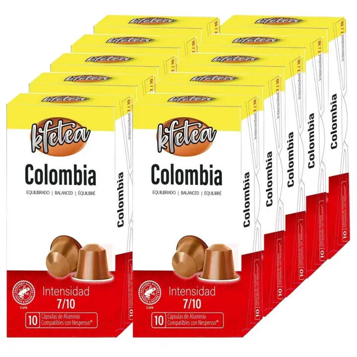 10 cajas de Colombia  compatibles Nespresso 100 capsulas - 1