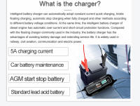Cargador De Batería Para Coche Y Motocicleta Automático 5000mA 6V/12V Con Pantalla LCD Inteligente Carga Rápida De Energía Para Coche Y Motocicleta - details 2
