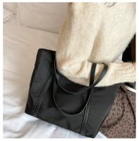 Bolso De Hombro Para Mujer De Gran Capacidad Con Manija Oxford Y Cierre De Cremallera Estilo Casual Color Sólido Bolso De Compras Para La Calle - details 6