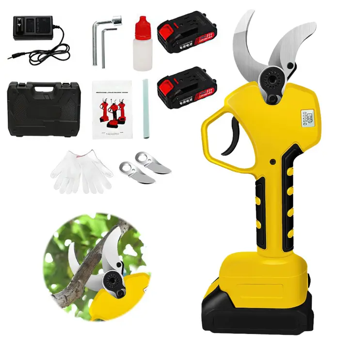 Podadora eléctrica sin escobillas, herramienta de corte de ramas para Makita de 21V, 200W, 40mm, recargable, inalámbrica, para árboles frutales, bonsái - 1